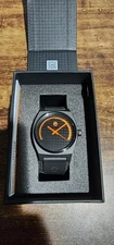 New Heatwave Visual X Nixon Time Teller Watch Black & Orange Very rare 1 Of 500