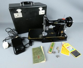 Vintage Singer Featherweight 221K Centennial Edition Sewing Machine Working