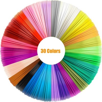 3D Stift Filament 30 Farben 492ft PLA 1,75mm für 3D Druck Stift Zubehör