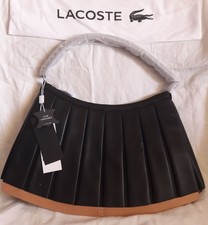 Sac Lacoste Lenglen GM  en cuir noir