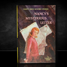 8 Nancy's Mysterious Letter Nancy Drew Mystery Books -1968 (white-endpages)