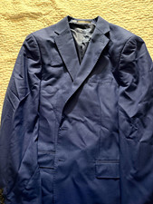 Calvin Klein Men s Blue Wool Slim Fit 2pc Sui...