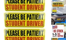 3 PCS Student Driver Magnet for Car, Please Be Patient Student Driver, Style 3