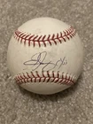 Eric Gagne Signed Game Used Selig OML Baseball Dodgers Cy 03 Inscription