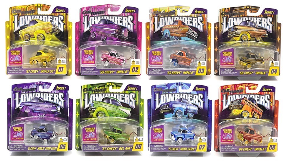 Car Tuned Lowriders SHOW GLOW Series 1 L.E.D. Light Up Chassis