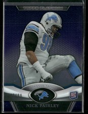 Nick Fairley Purple Rookie Refractors /99 2011 Topps Platinum #38