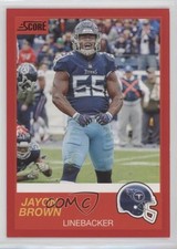 2019 Score Red Jayon Brown #80 0w8