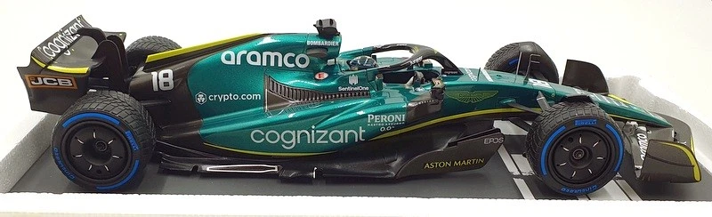 Minichamps 1/18 Scale 117 220118 Aston Martin F1 AMR22 Stroll Monaco 2022 - Image 4 of 4