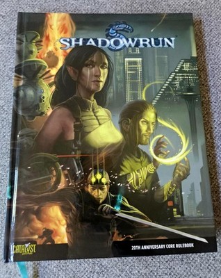 Shadowrun 20th Anniversary Edition Catalyst Game Labs Hardcover Used - Like New