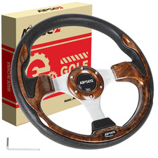 Aipset Universal Golf Cart Steering Wheel Compatible Ezgo Txt Rxv/Club Car Ds