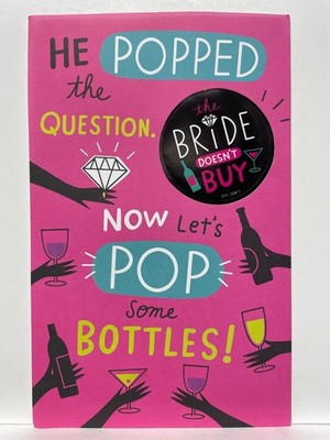 American Greetings He Popped the Question Let's Pop Bottles Bridal Greeting Card