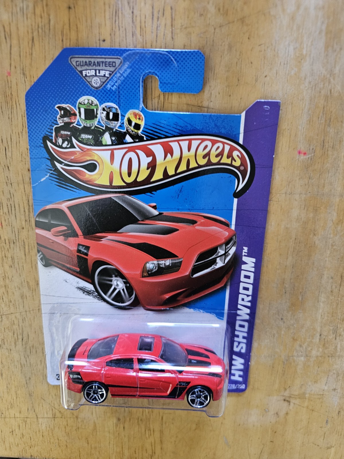 Hot Wheels '11 Dodge Charger R/T, Red; 2013 HW Showroom Series 228/250
