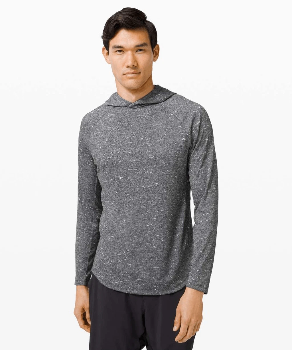 Lululemon Fresh Form Hoodie Black White Print Men Extra Large M3CEIS Athleisure