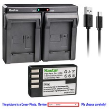 Kastar Battery Dual Charger for Pentax D-Li109 D-BC109 Pentax K-30 K30 Camera