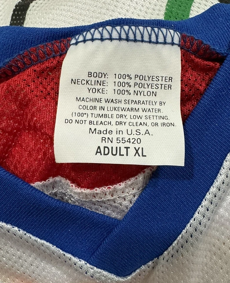 Vintage 90's USA OLYMPICS Mesh Hockey Jersey GENERAL MILLS Promo Size XL - Image 2 of 4