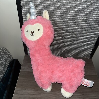 Cuddle Barn Pink Llama Unicorn Plush Light up with Musical Chime