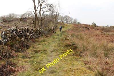 Foto 6x4 Der Southern Upland Way Bargrennan mit einem Wanderer auf der Spur. c2015