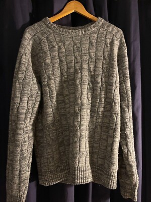 john Partridge Jumper XL vintage gray 80s 90s pullover winter clothes 