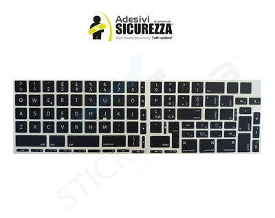 STICKERSLAB Adesivi tastiera in Italiano Apple MacBook Pro e Air nuovi modelli anche Touch