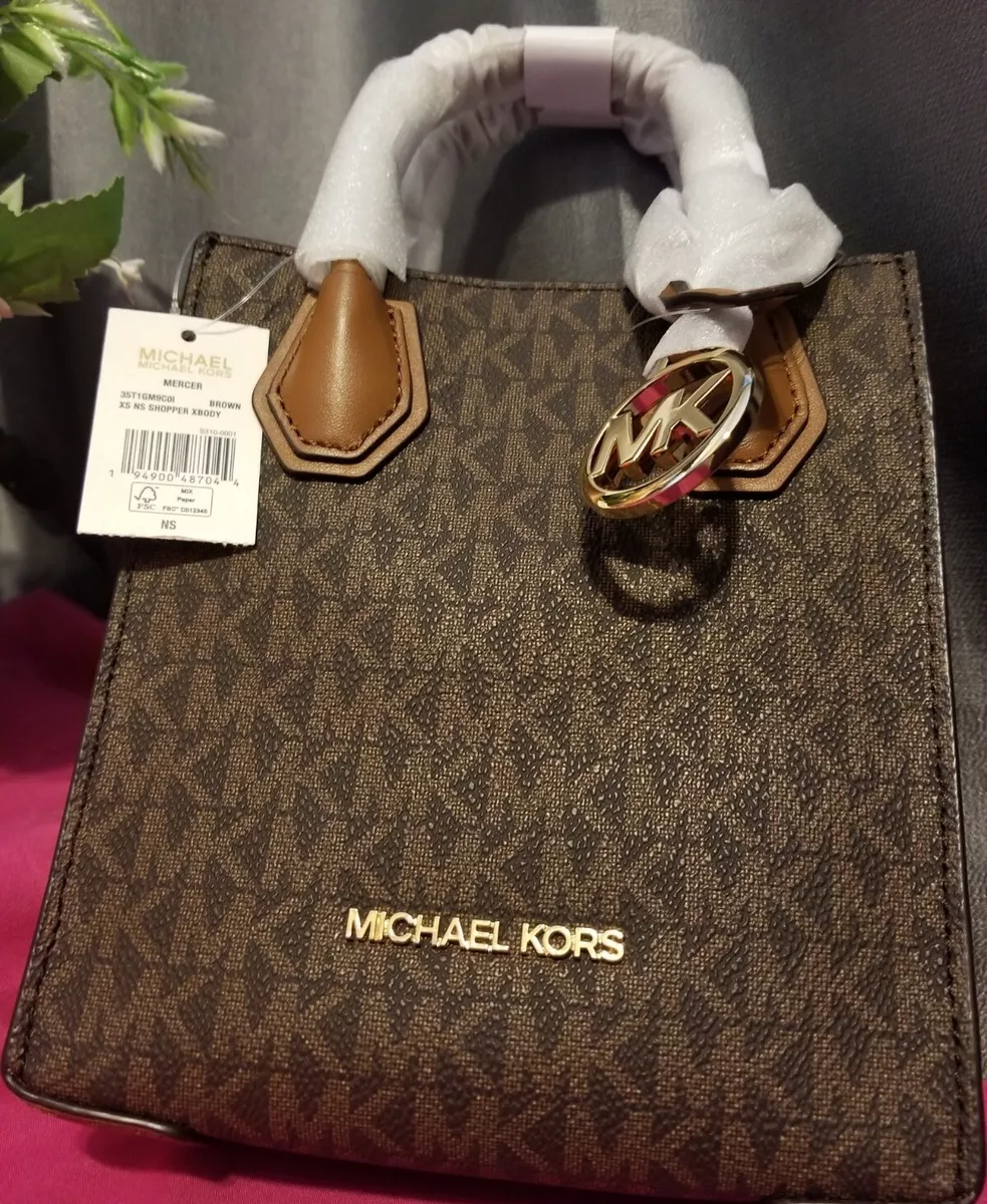 New Michael Kors Women s Crossbody Purse HandBag Dark Brown MK