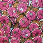 Soda pop bottle caps Lot of 12 CANADA DRY STRAWBERRY #2 unused new old stock