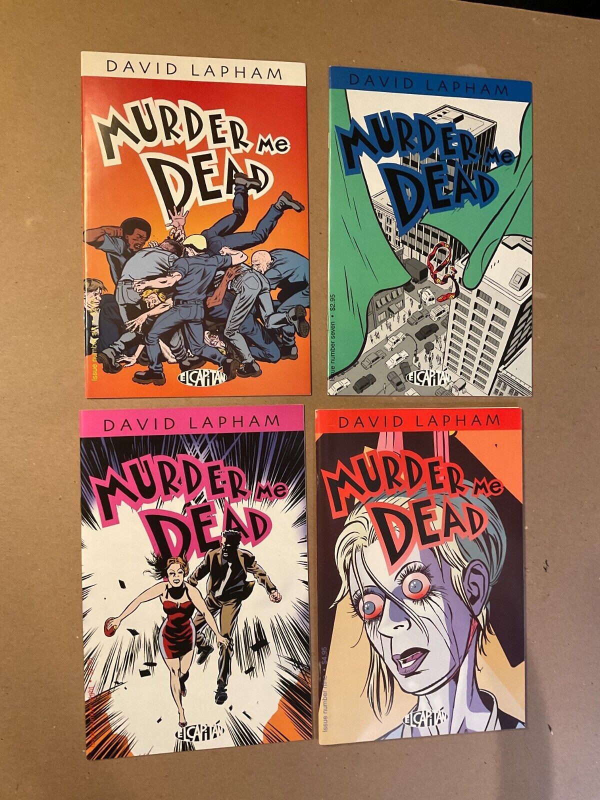 MURDER ME DEAD; complete; 9 comics; David Lapham of Stray Bullets Mystery series