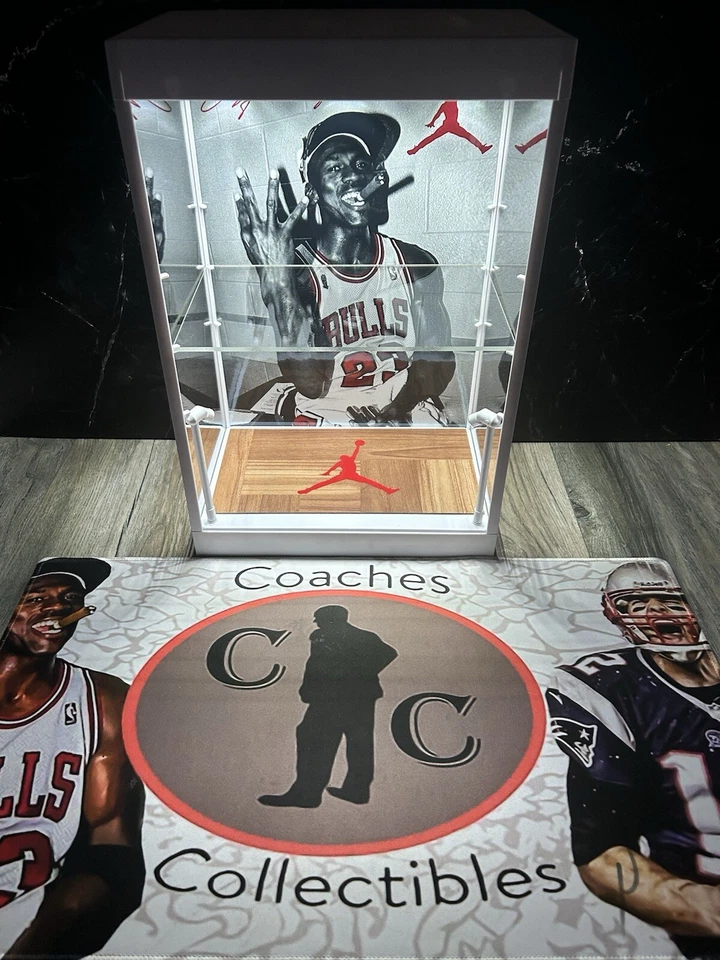 MICHAEL JORDAN Personalizado LED Tarjeta Deportiva Vitrina - Chicago Bulls Foto 4 de 4