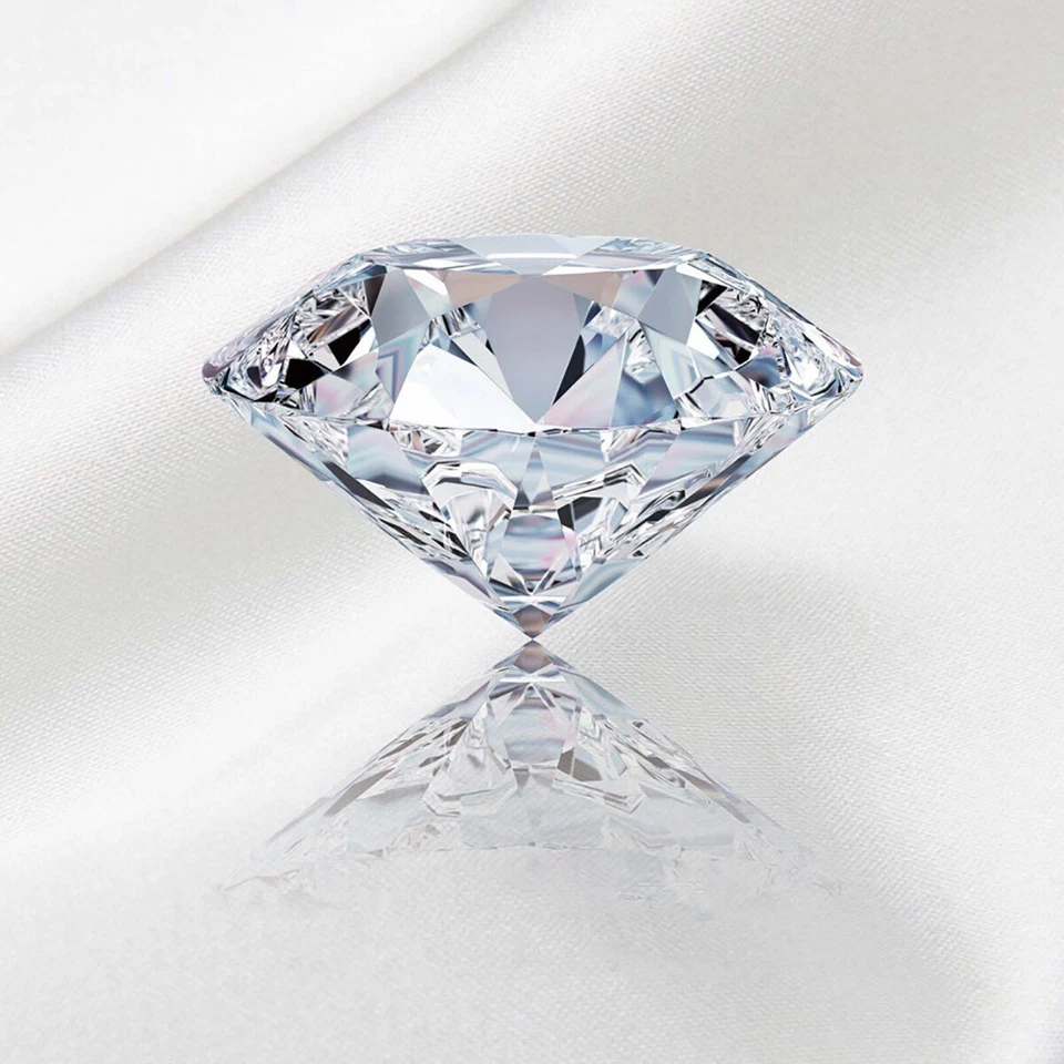 3.00 Ct Certified Lab-Grown CVD Loose Diamond F-Color VVS2 Clarity Round Cut KKB - Image 2 of 4