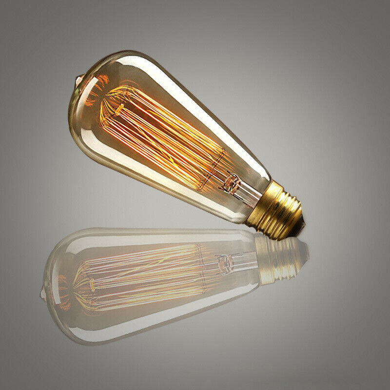 E27 ST64 LED Edison Retro Leuchtmittel 40W Vintage Glühlampe Filament Glühbirne