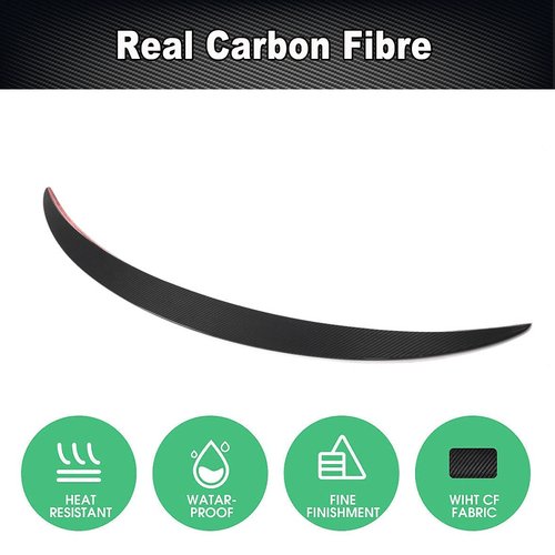 For Alfa Romeo Stelvio SUV 2017-21 Rear Trunk Spoiler Lip Wing Dry Carbon Fiber - Bild 6 von 12