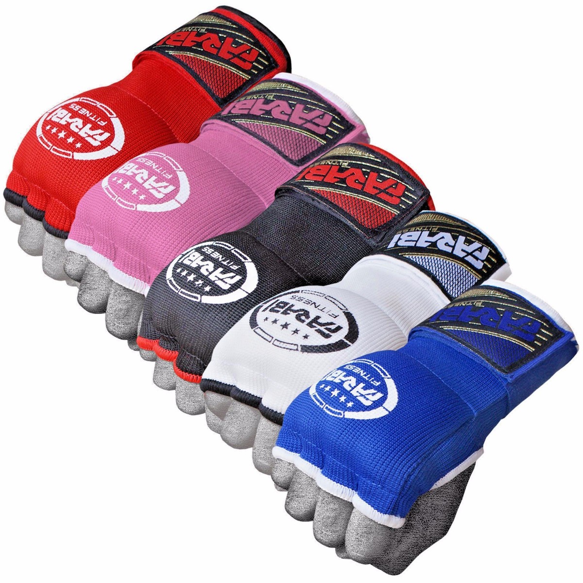 MMA Inner Gloves With Gel Padding - Hand Wraps For Boxing, Muay Thai, Training, Fingerless Design For Breathability
