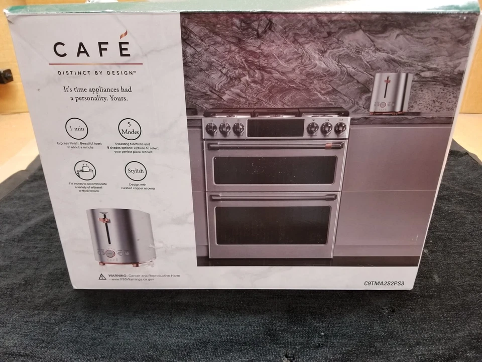 Stainless Steel Café Express Finish 2-Slice Toaster | Extra-Wide Slots, 2-Slice - Image 3 of 4