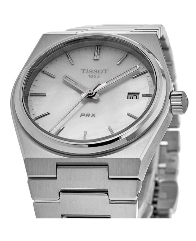 New Tissot PRX 35mm White Mother of Pearl Women's Watch T137 New Tissot PRX 35mm White Mother of Pearl Women's Watch T137