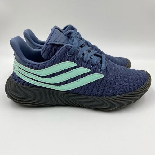 Adidas Boys Sobakov Athletic Shoes Blue B42008 Low Top Lace Up Sneakers 4.5 - Picture 3 of 12