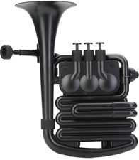 NUVO Plastic wind instrument in the key of Bb/C jHorn jHorn BlackBlack N610JHBBK