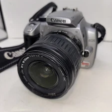 Canon Rebel XT Digital Camera W/18-55mm Lens And Strap No Battery DS126071 Works