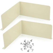 Yexiya 2 Pcs Rain Gutter Valley Splash Guards Downspout Diverter Roof Rain Di...