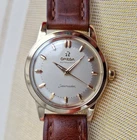 Vintage Swiss Omega Seamaster automatic watch, 14k solid gold, 500-GX6546, runs