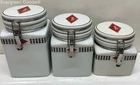 Vintage Gibson Coca-Cola 3 Piece Kitchen Canister Set