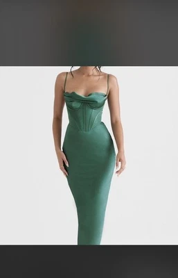 House of CB 'Charmaine' Wald Korsett Maxikleid / Größe L - US 8-10 / QA5861 - Bild 1 von 4