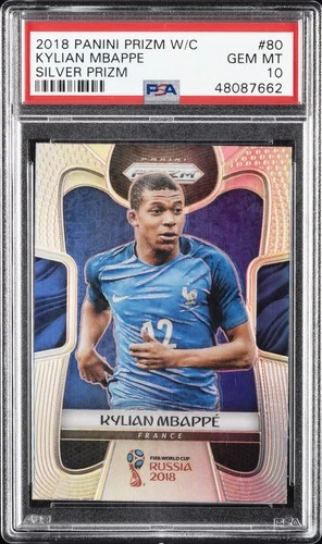 2018 Panini World Cup Kylian Mbappe Silver Prizm