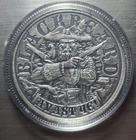 Queen Anne's Revenge Blackbeard   Antique Finish 1 OZ 999 Silver Round Avast Ye!
