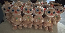 TY Beanie Baby (Beanie Bellies) -COOKIE the Gingerbread (Plastic Key Clip)