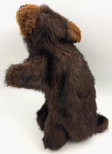 Country Critters Brown Bear Hand Puppet Plush Toy Animal 14" vgt Made in USA