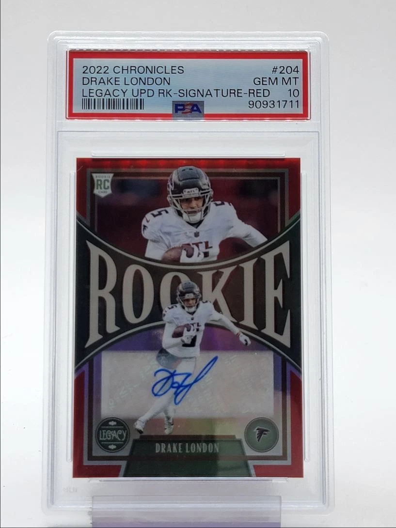 Drake London Panini Chronicles Legacy Update Rookies #204 Red