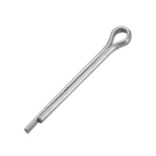 Split Cotter Pin 5/32 inch x 1 37/64 inch Carbon Steel 2-Prongs Silver 25Pcs