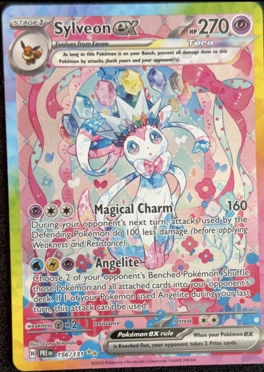 ポケモンカードゲーム Sylveon ex SIR [PRE EN 156/131] English Sylveon Ex 156/131 Prismatic Evolutions for sale | eBay