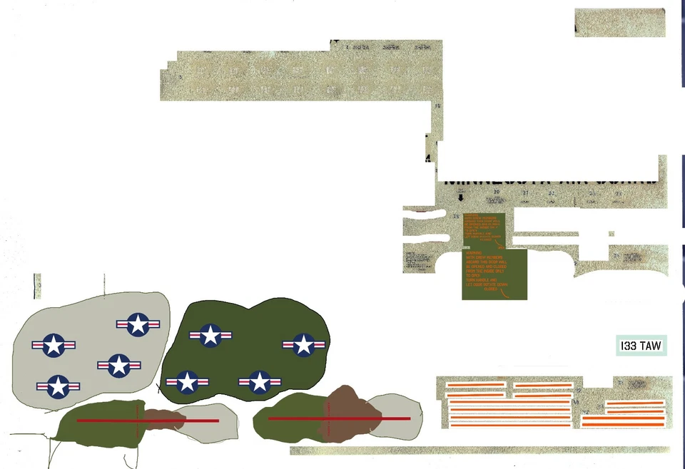 REPRODUCTION DECALS: Testors Italeri C-130 E/H Hercules - Image 3 of 3