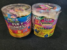 ASSORTED LOT OF FOAM SHAPES VBS HOME SCHOOL ARTS CRAFTS SCRAPBOOK