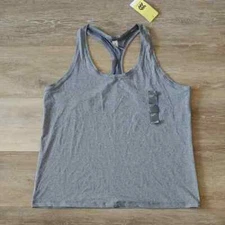 NWT All In Motion Women's Essential Racerback Tank Top Grey Size L